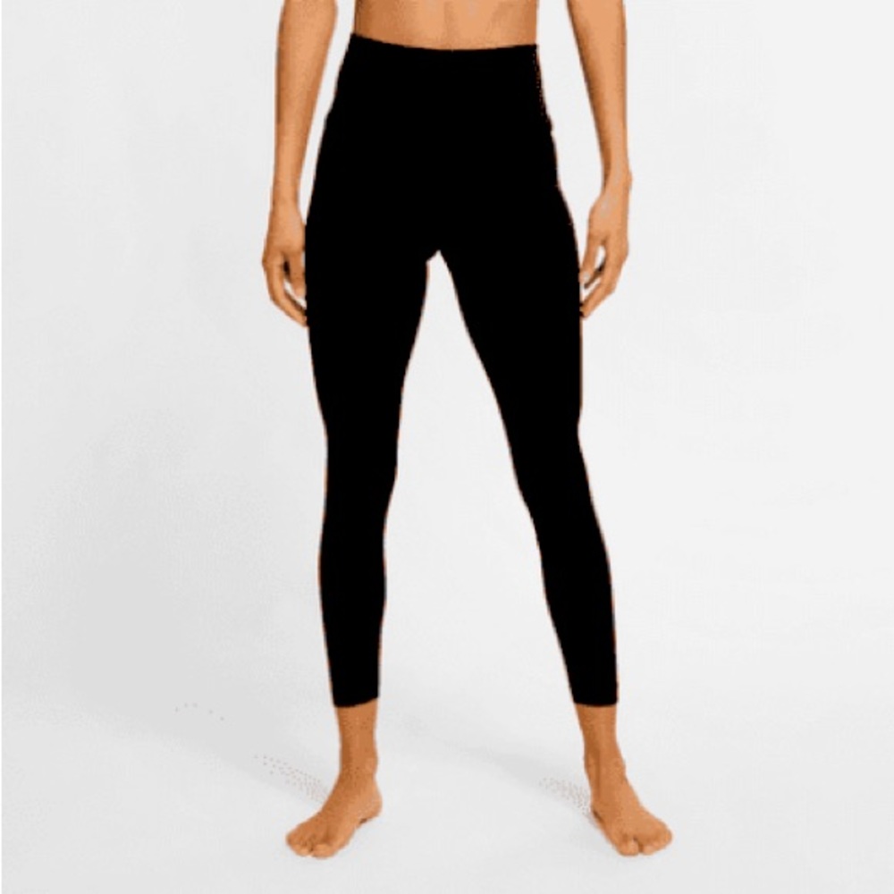 NWT Nike Yoga Leggings High Rise 7/8 Blue Dri Fit Tight Fit